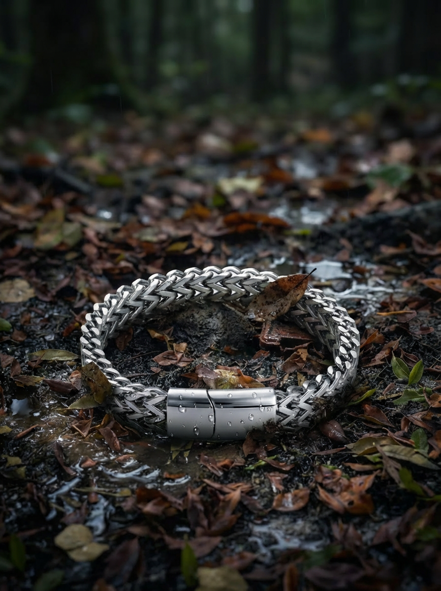 BARON - Bracelet - Titanium - High Gloss